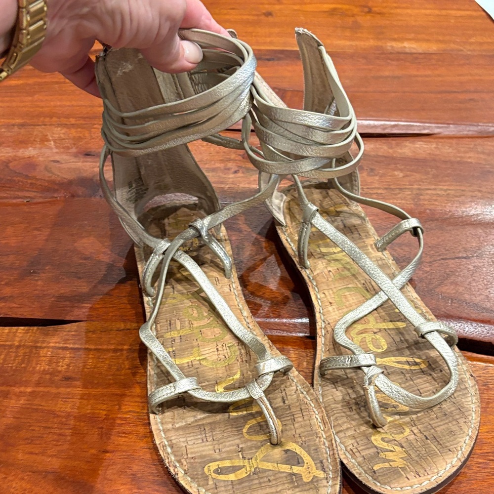 Sam Edelman Gold Gladiator Sandals